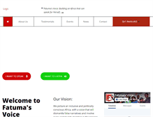 Tablet Screenshot of fatumasvoice.org
